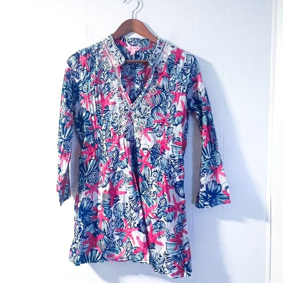 Lilly Pulitzer She She Shells Sarasota Tunic HTF - Picture 4 of 12